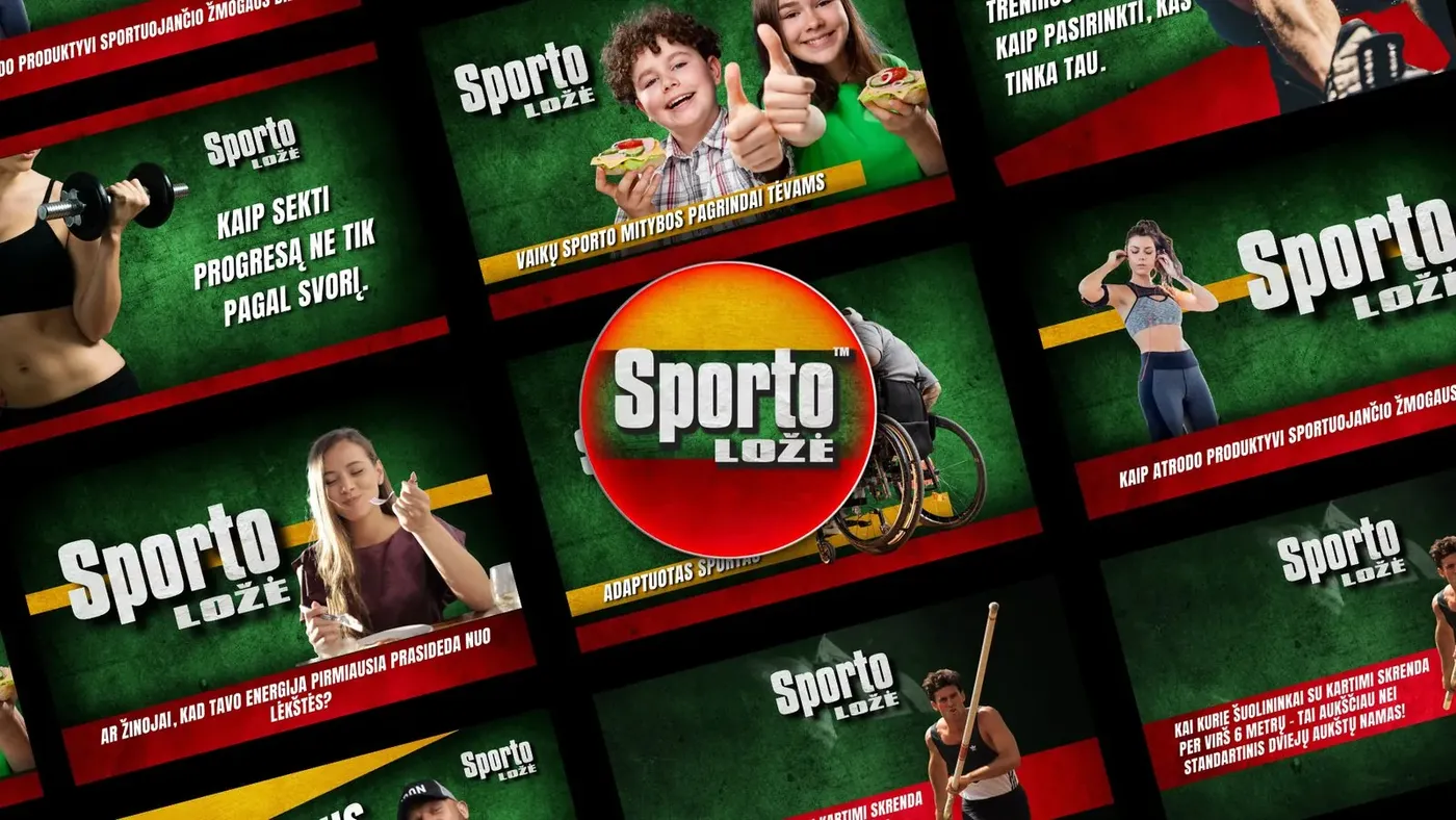 Sporto Ložė turinys socialiniams tinklams