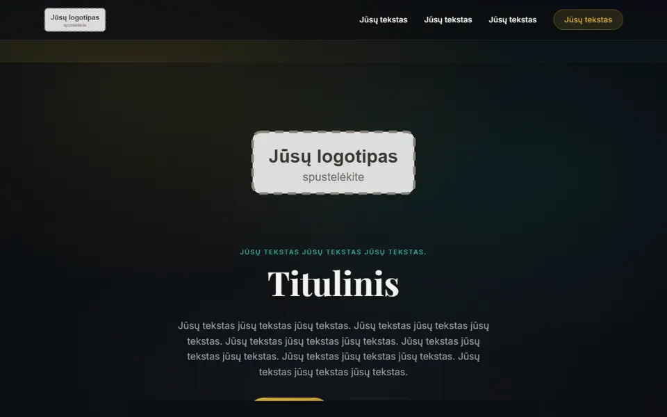 Šablono „Konsultantas“ pradžios puslapis: konsultantai, hr, teisininkai, buhalteriai
